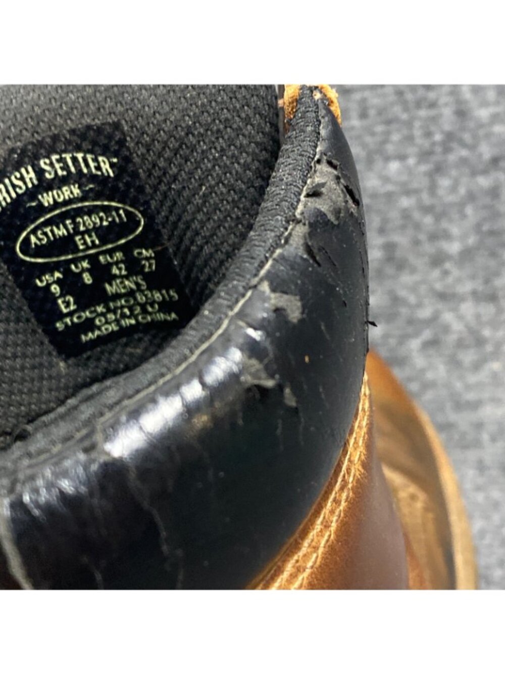 Red Wing Irish Setter Hopkins 83815 Work Boots Mens 9 EE Wide Waterproof 400g - Picture 10 of 16